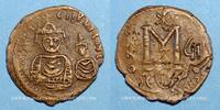 BYZANZ Follis Héraclius (610-641) et Héraclius Constantin. . Séleucie d'Isaurie. 1ère officine, 616-617 -