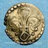 ELSAß Pfennig Strasbourg. Municipalité. au lis florencé, bande double (17e siècle) -