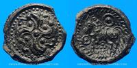 KELTISCHE MÜNZEN Potin Suessiones. Région de Soissons. à la svastika, 2e -1er siècle AC -