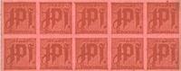 DEUTSCHLAND - NOTGELDSCHEINE (1914-1923) K -Z 1 pf Passau. Stadt. Billets, 10 x n. d. Carton rosé, épais -