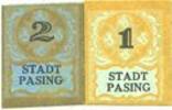 DEUTSCHLAND - NOTGELDSCHEINE (1914-1923) K -Z 1 pf Pasing. Stadt. Billets 2 pf -