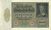 DEUTSCHLAND 10 000 mark Allemagne. Billet. 19.1.1922, série H -