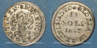 FRANZÖSISCHE KÖNIGLICHE MÜNZEN Louis XIV (1643-1715). Monnayage particulier de Strasbourg. II sols de Strasbourg -