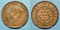 MÜNZEN AUS ALLER WELT (OHNE EUROPA) 1 cent Etats Unis. Hard Times token. -