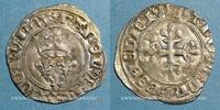 FRANZÖSISCHE KÖNIGLICHE MÜNZEN Gros Charles VI (1380-1422). dit florette, 2e émission . Paris -