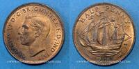 EUROPA 1/2 penny Grande Bretagne. Georges VI (1936-1952). -