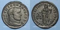 RÖMISCHE KAISERZEIT Follis Galère Maximien, césar (293-305). . Ticinum, 3e officine. 300-303. R/: la Monnaie -
