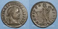 RÖMISCHE KAISERZEIT Follis Maximin II Daza, césar (305-308). . Heraclée, 4e officine, 308-309. R/: Génie -