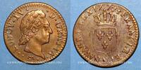 FRANZÖSISCHE KÖNIGLICHE MÜNZEN 1/2 sol Louis XV (1715-1774). à la vieille tête Montpellier -