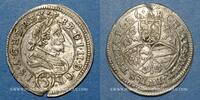 EUROPA 3 kreuzer Autriche. Ferdinand II (1619-1637). Graz -