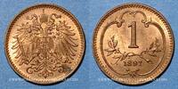 EUROPA 1 heller Autriche. François Joseph I (1848-1916). -