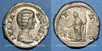 RÖMISCHE KAISERZEIT Denier Julia Domna, épouse de Septime Sévère ( 217). . Rome, vers 196-211. R/: Junon -