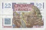 50 francs 29.6.1950 BANKNOTEN DER BANQUE DE FRANCE Banque de France. Billet.   Le Verrier, ss+