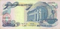 ANDERE AUSLÄNDISCHE SCHEINE Vietnam du Sud. Banque Nationale du Vietnam. 100 dong -