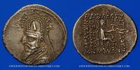 GRIECHISCHE MÜNZEN Drachme Parthie. Sanatroces (93-70 AC). . Rhagae -
