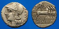 RÖMISCHE REPUBLIK Denier République romaine. M. Baebius Q. f. Tampilus (vers 137 AC). -