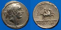 RÖMISCHE REPUBLIK Denier République romaine. L. Marcius Philippus (vers 56 AC). -