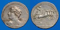 RÖMISCHE REPUBLIK Denier République romaine. C. Licinius L. f. Macer (vers 84 AC). -