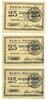 DEUTSCHLAND - NOTGELDSCHEINE (1914-1923) K -Z 25 pfennig Osterhofen. Stadt. Billets. (3 ex) -