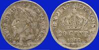 FRANZ&Ouml;SISCHE MODERNE M&Uuml;NZEN 20 centimes 1866 BB 2e empire (1852-1870).  ... 21,00 EUR  zzgl. 9,80 EUR Versand