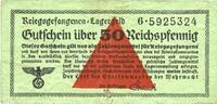 DEUTSCHLAND 50 pfennig 1939-1945 Allemagne. Camps allemands de prisonnie... 32,00 EUR  zzgl. 9,80 EUR Versand