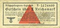 DEUTSCHLAND 1 mark 1939-1945 Allemagne. Camps allemands de prisonniers d... 16,00 EUR  zzgl. 9,80 EUR Versand