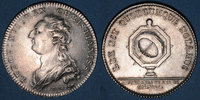 MARKEN - JETONS (RECHENPFENNIGE) Jeton Notaires. Paris. Louis XVI. argent. Gravé par Droz -