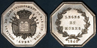 MARKEN - JETONS (RECHENPFENNIGE) Jeton Notaires. Bar-sur-Aube. argent Poinçon : main indicatrice -