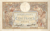 BANKNOTEN DER BANQUE DE FRANCE Banque de France. Billet.   Merson 24.6.1937, grands cartouches 100 francs 24.6.1937 TTB / s-ss