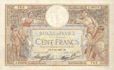 BANKNOTEN DER BANQUE DE FRANCE 100 francs Banque de France. Billet. Merson 2.12.1937, modifié -