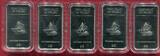 Palau 5 x 2 Dollars Silber 2013 Eternal Paradise Satz Farbmünzen PP miz Holzbox Umkarton und Zertifikat