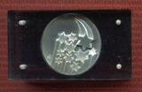 Bundesrepublik Deutschland Medaille Silber Weihnachten Christmas Taler ohne Jahr Weihnachtstaler Kunstmedaille in Hochrelief, Hirte und Engel Hochrelief mattiert mit Box & Zert.