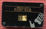 Niue Islands 5 Dollars Mini Münzbarren aus Gold mit Brilliant 2013 Baby Bar Orang Utan mit kleinem Diamanten Polierte Platte mit Box, Schuber und Zertifikat