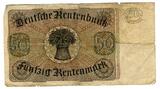 Weimarer Republik Rentenbank 50 Rentenmark 6. Juli 1934 Freiherr vom Stein IV-