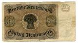 Weimarer Republik Rentenbank 50 Rentenmark 6. Juli 1934 Freiherr vom Stein IV-