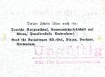 Notgeld Gutschein Zehn Mark Oktober 1918 Frerichswerft Einswarden gebraucht