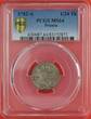 Prussia 1/24 Th 1782-A Preußen Friedrich II., Friedrich der Große, The Great, sog. Stiefelknecht PCGS MS64 f. stgl.