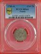 Prussia 1/24 Th 1782-A Preußen Friedrich II., Friedrich der Große, The Great, sog. Stiefelknecht PCGS MS64 f. stgl.