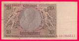 Deutsches Reich 20 Reichsmark Reichsbanknote Berlin, 22.Januar 1929 Serie A SN 8-stellig gebraucht (siehe Bilder)