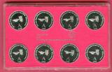 DDR Token Medaillen Suite 1983 Themensatz Schadowfries Münzwesen Berlin 8 Stück in 5 Mark Größe im Satz Polierte Platte in Originalverpackung