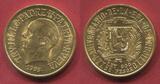 Dominikanische Republik 30 Pesos Gold 1955 Trujillo Regime vz-prfr