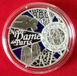 Frankreich France 10 Euro Farbmünze 2013 UNESCO - Notre Dame de Paris Kathedrale Polierte Platte mit Box & Zertifikat, Umkarton leicht gebraucht