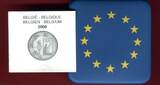 Belgien, Belgium 10 Euro Silber 2008 Belgische Olympiamannschaft Logo PP in Kapsel mit Zertifikat und Etui