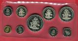 KMS 1 Cent - 5 Dollar 1975 Commonwealth of the Bahamas Proof Set Polierte Platte in Folie mit Box