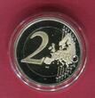 Monaco 2 Euro Gedenkmünze Commemorative Coin 2015 800 Jahre Bau des Schlosses Gründung der Burg 1215 Fondation de la Forteresse Polierte Platte mit Box, Zertifikat & Umkarton