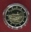 Monaco 2 Euro Gedenkmünze Commemorative Coin 2015 800 Jahre Bau des Schlosses Gründung der Burg 1215 Fondation de la Forteresse Polierte Platte mit Box, Zertifikat & Umkarton