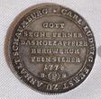 Anhalt Schaumburg Fürstentum 1/2 Konventionstaler 1774 Carl Ludwig Ausbeute des Holzappeler Bergwerks f.vz- tolle Patina min. Rdf