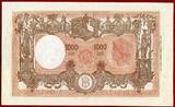 Italien Italy 1000 Lire 1943 Rare in This Quality Banca d`Italia I, PMG 65 Gem Unc