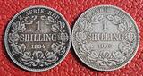 Südafrika Republik Southafrica 2 1/2 Shilling Shillings 1894, 96 Diverse Half Crown 2 Shillings Shilling Ohm Krüger bessere Jahrgänge all better years Lot Bild ansehen als Erhaltungsangabe