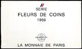 Frankreich 228,86 Francs 1986 Fleurs de Coins Stgl.OVP Box und Umkarton